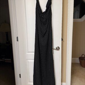 Peppermayo Melany Maxi Dress - Black Polka Dot